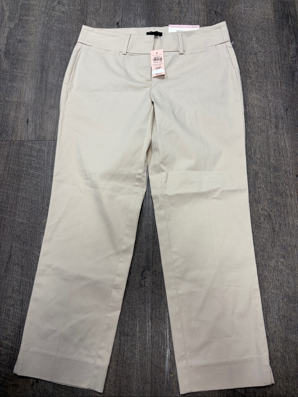 Ann Taylor Classic cropped Chinos in Beige